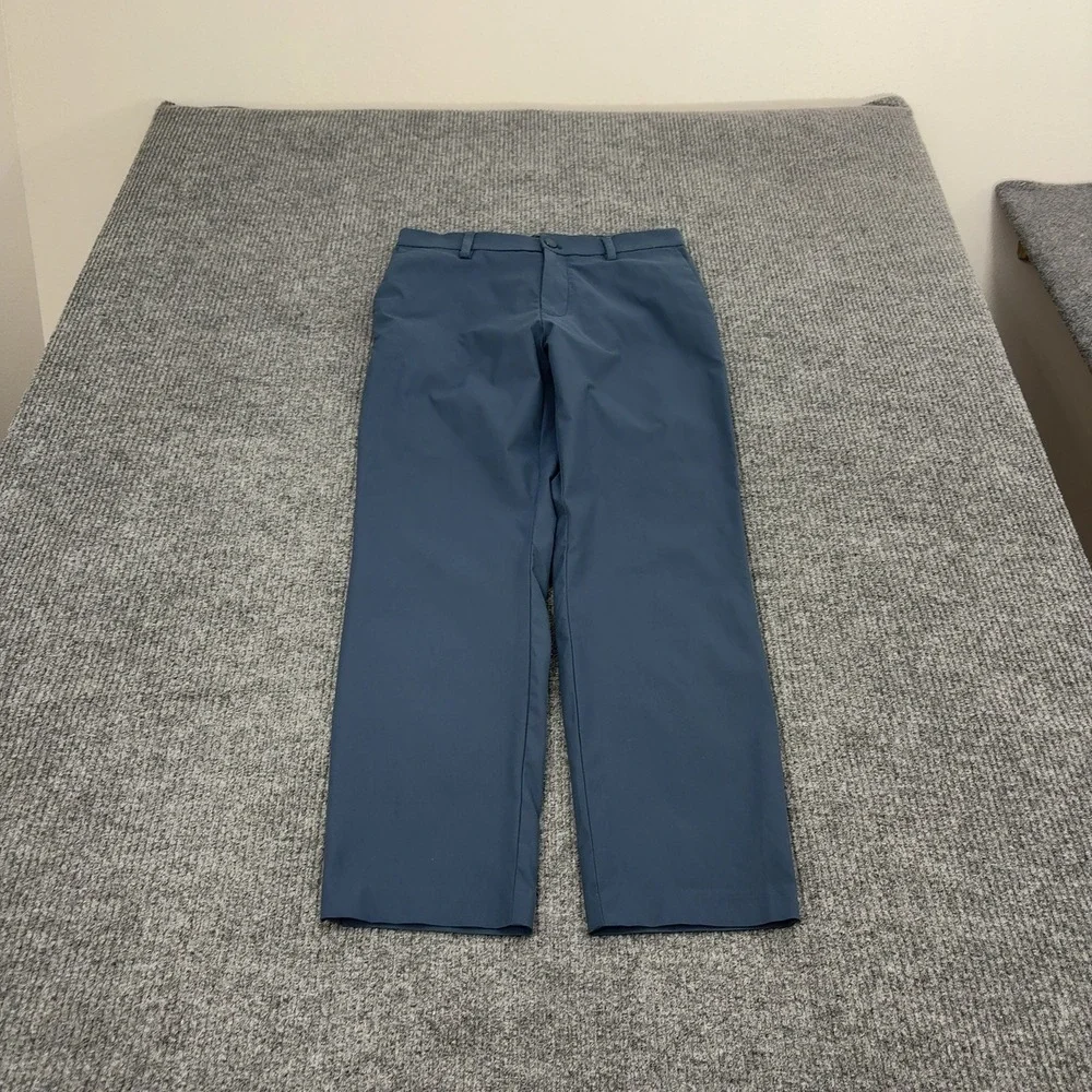 Banana Republic Pants Mens 32x30 Blue Polyester Performance Chino Casual Style